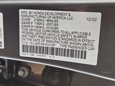 2023 Acura TLX Technology Package