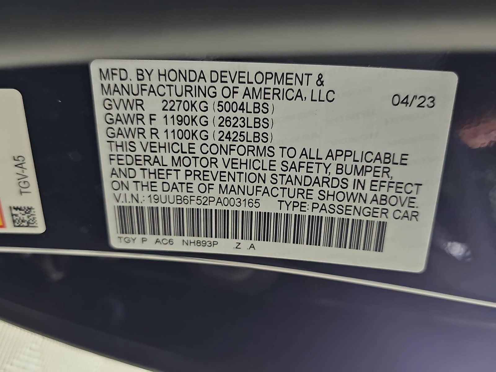 2023 Acura TLX A-Spec Package SH-AWD