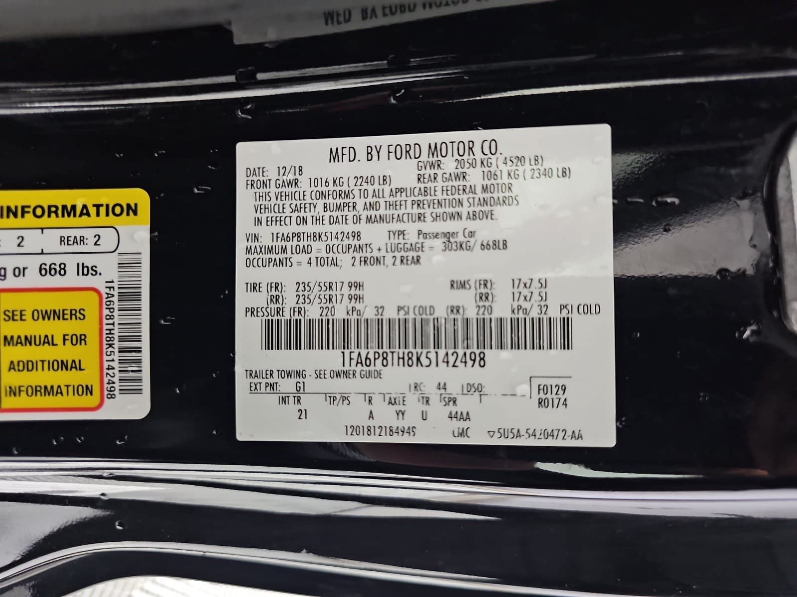 2019 Ford Mustang EcoBoost