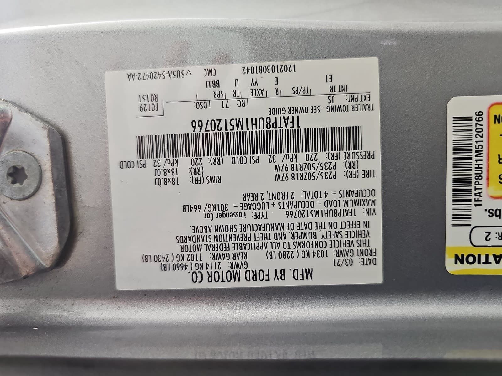2021 Ford Mustang EcoBoost Premium