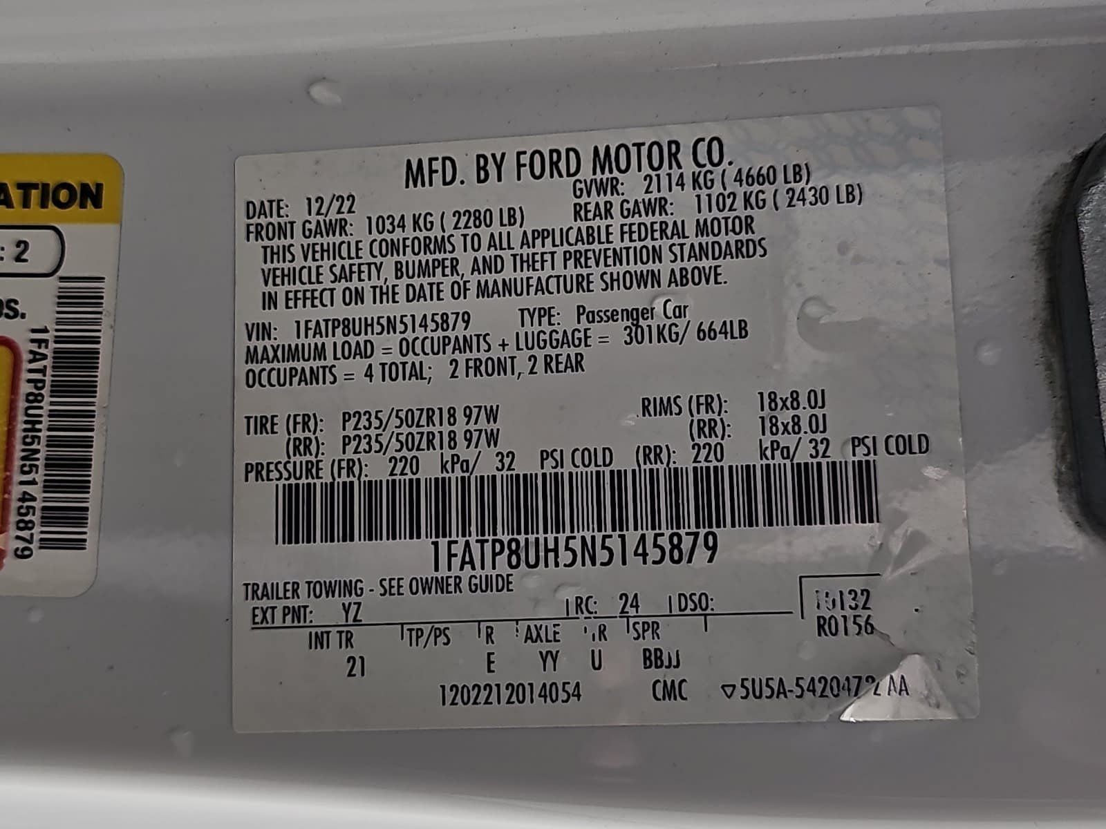 2022 Ford Mustang EcoBoost