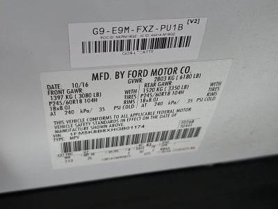 2017 Ford Explorer Base
