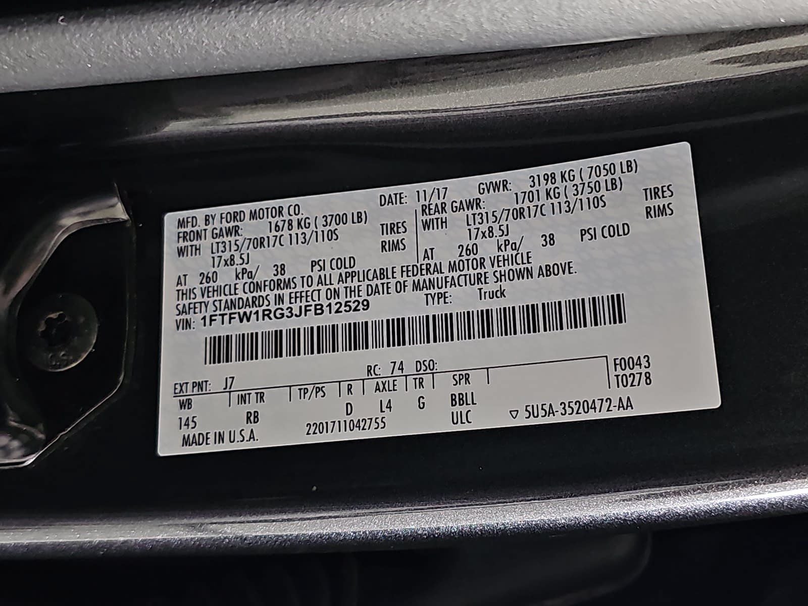 2018 Ford F-150 Raptor