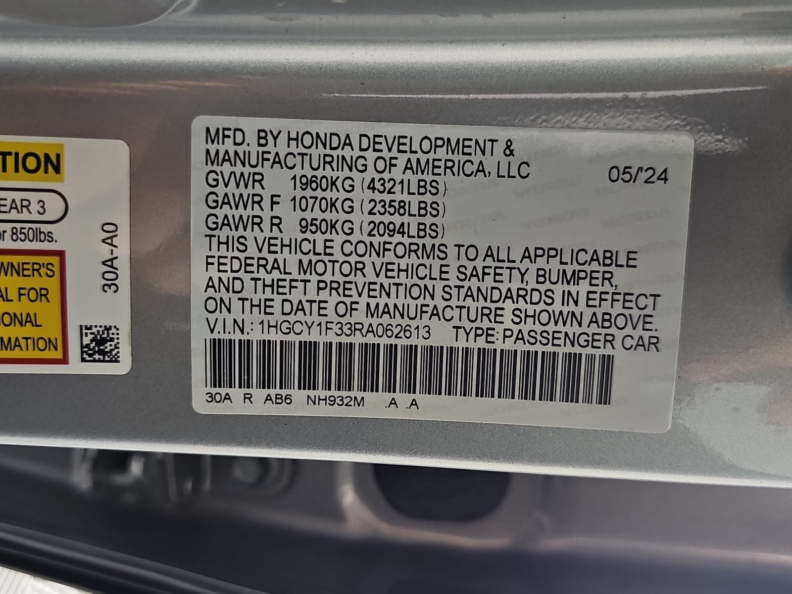 2024 Honda Accord EX