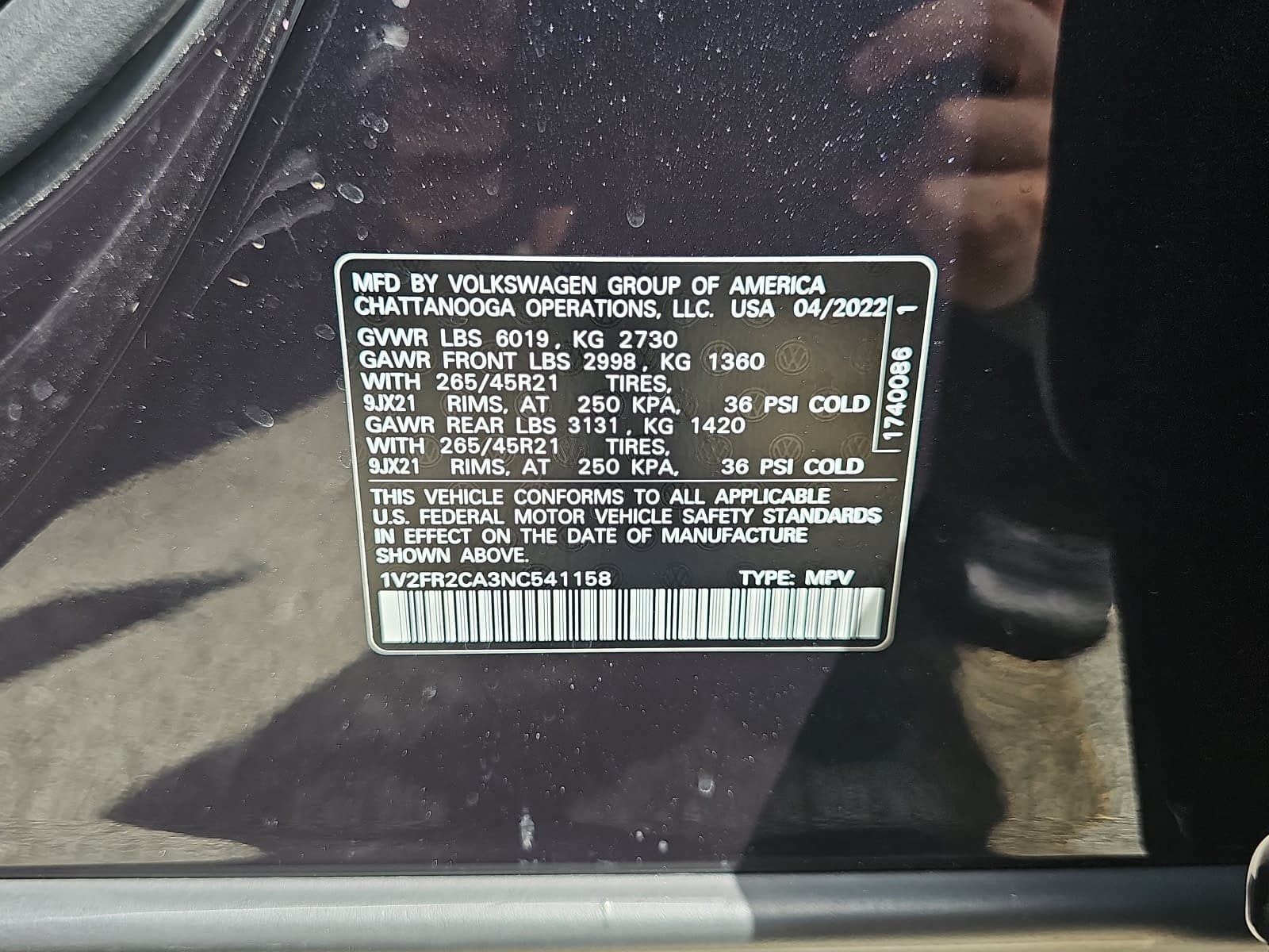 2022 Volkswagen Atlas 3.6L V6 SEL Premium R-Line