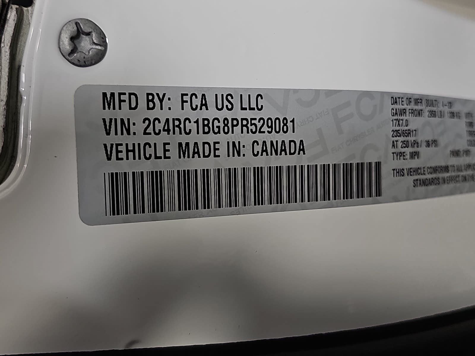 2023 Chrysler Pacifica Touring L