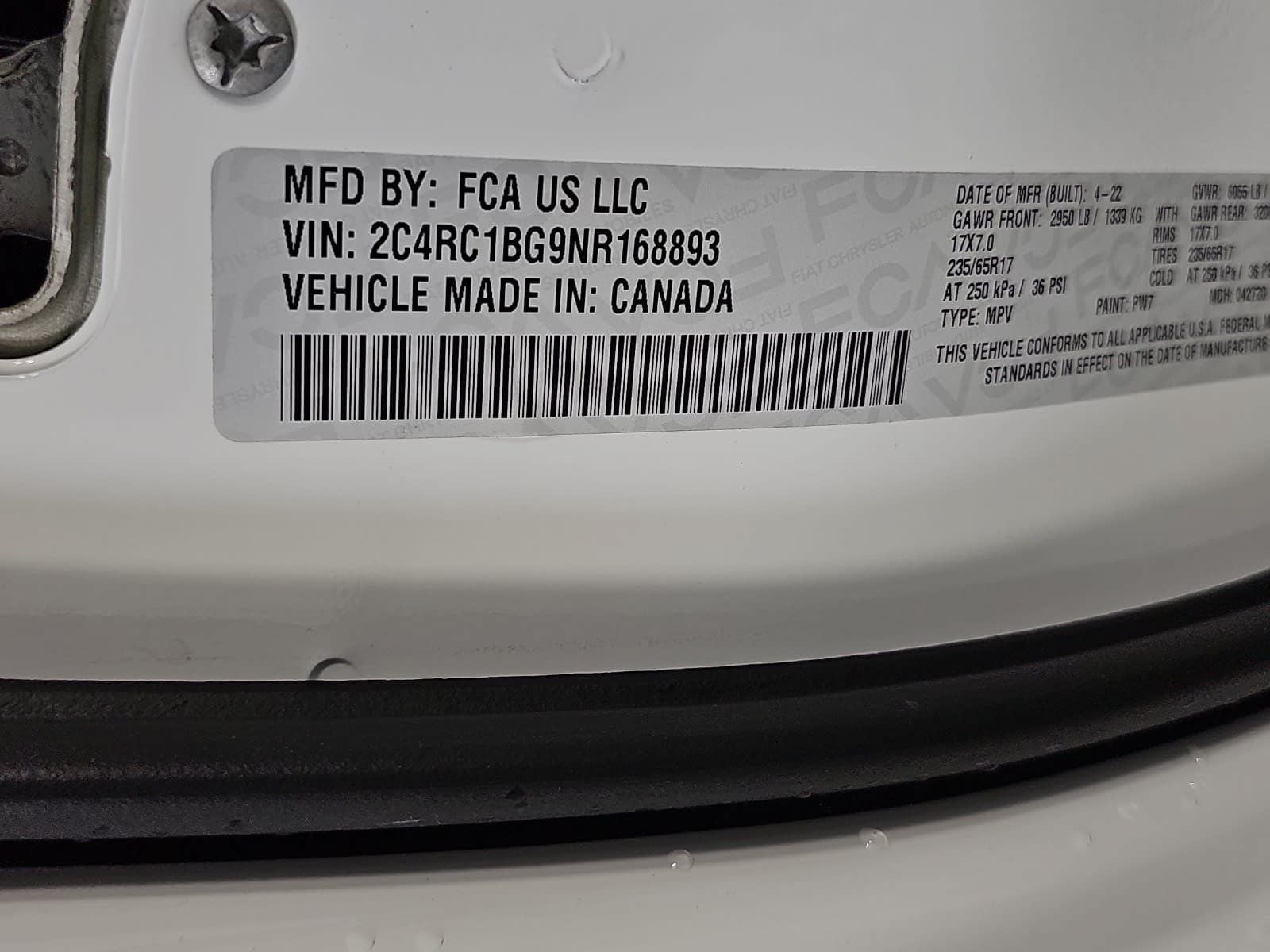 2022 Chrysler Pacifica Touring L