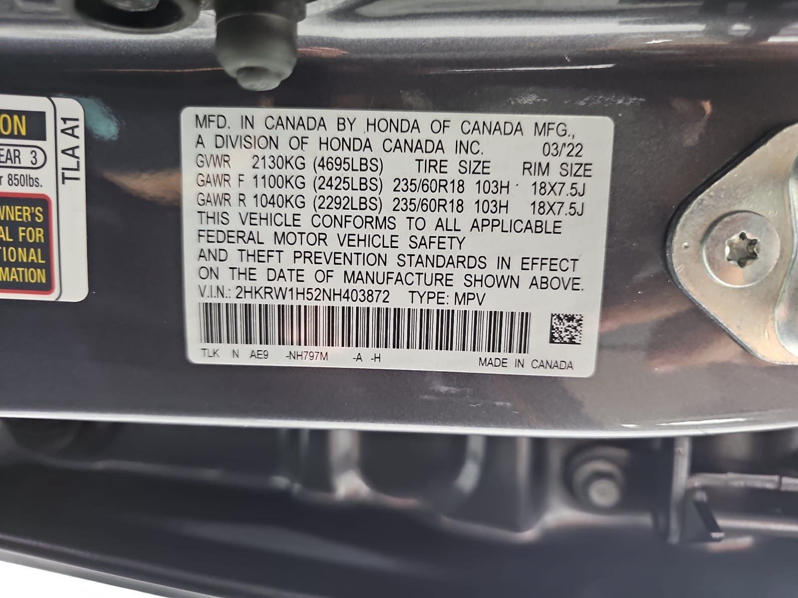 2022 Honda CR-V EX