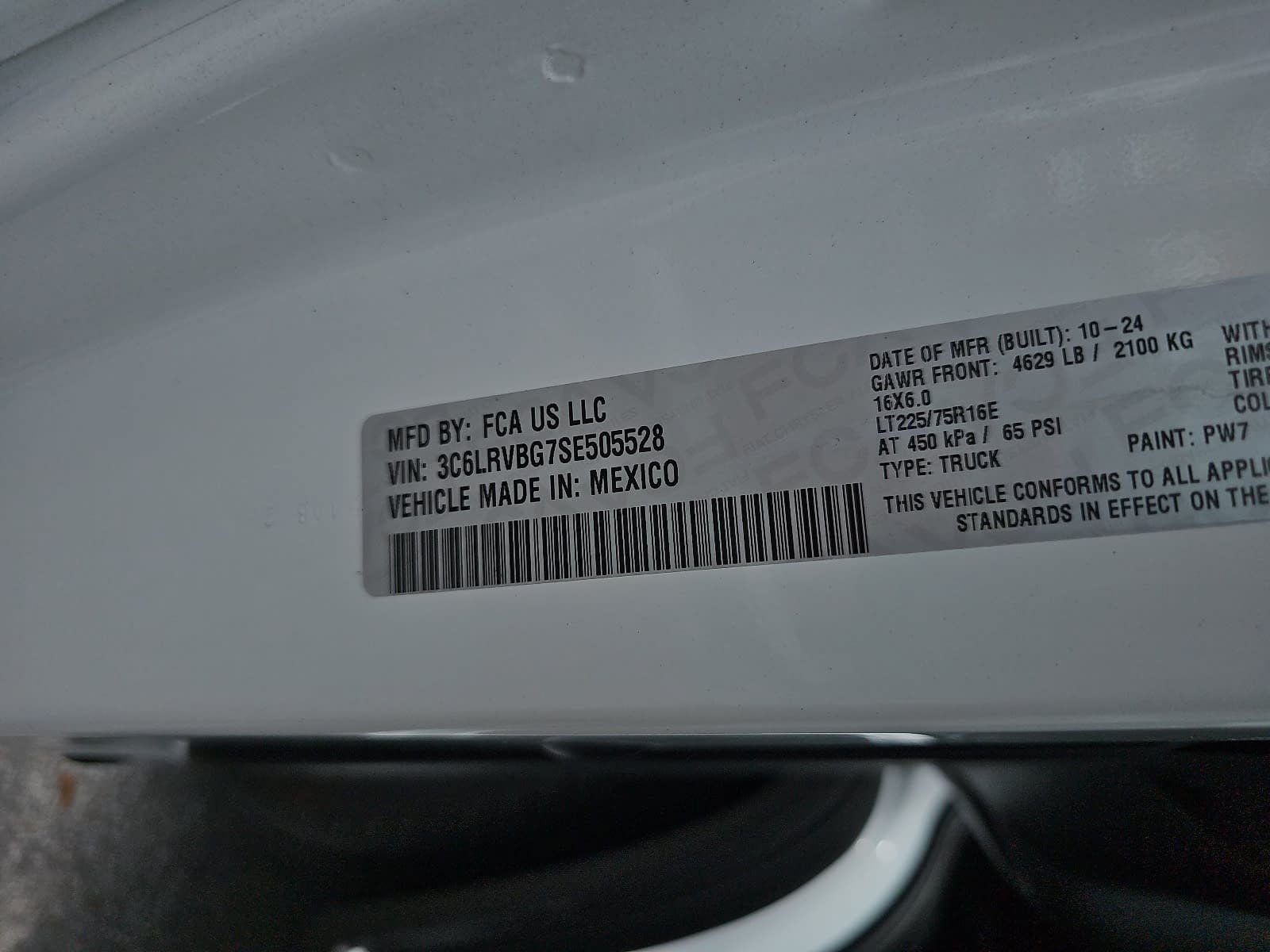 2025 RAM ProMaster 1500 Base