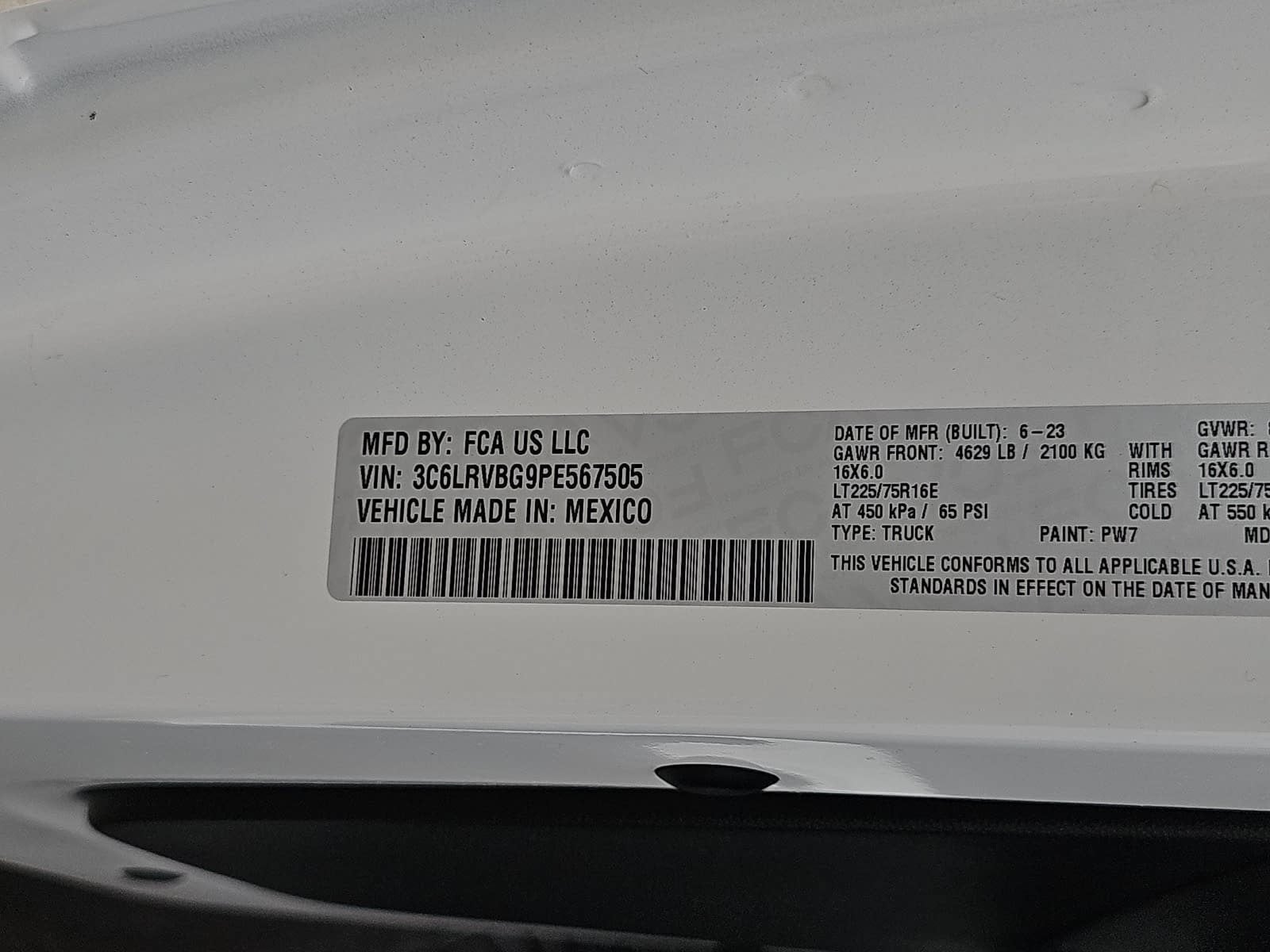 2023 RAM ProMaster 1500 Base