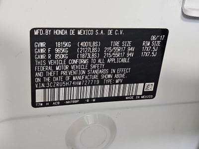 2017 Honda HR-V EX-L w/Navigation