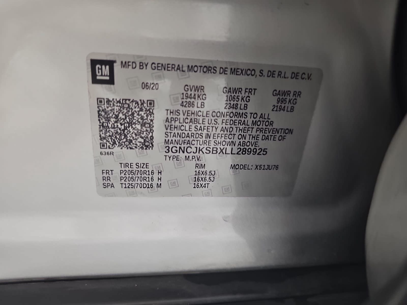 2020 Chevrolet Trax LS