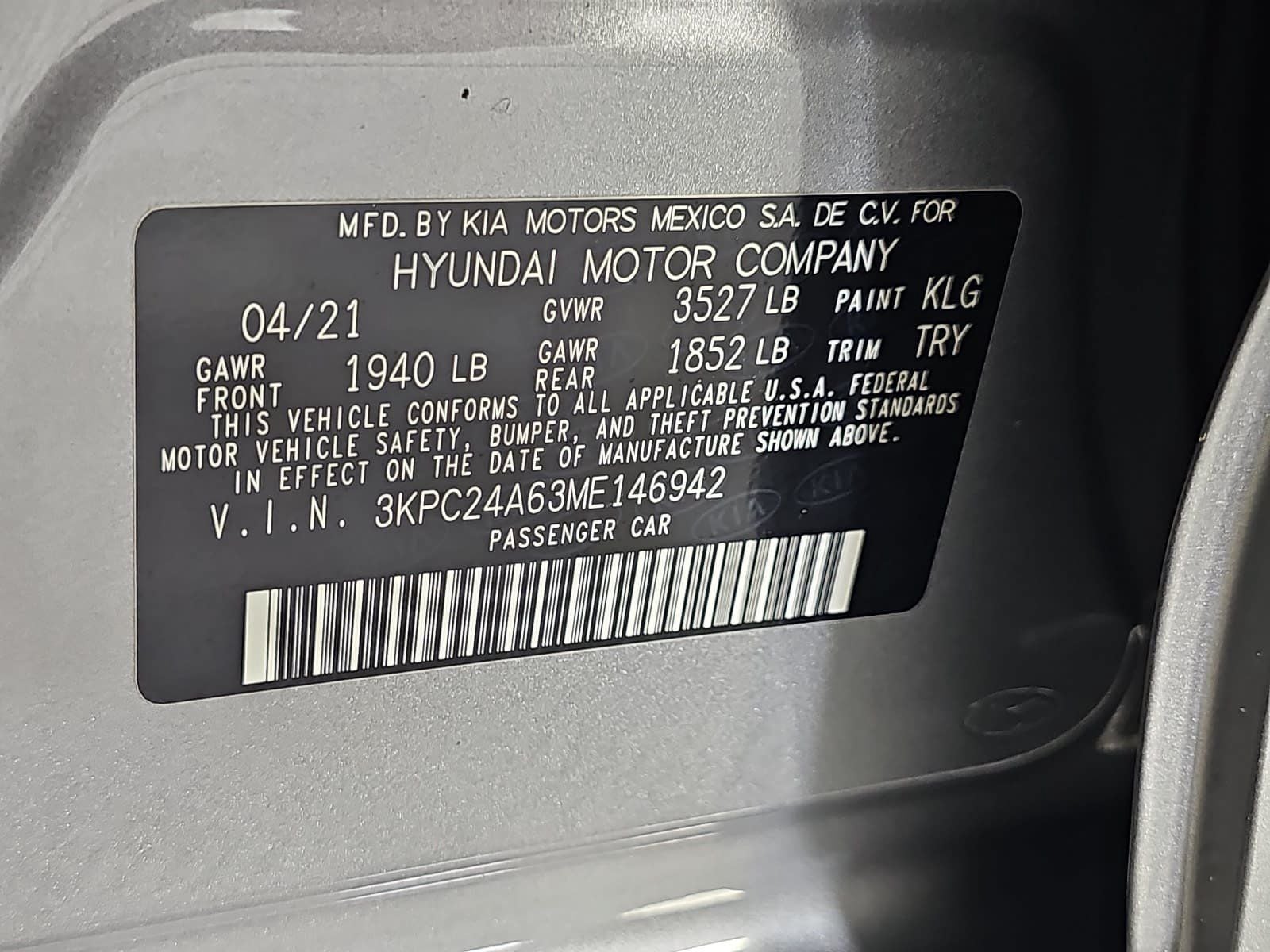 2021 Hyundai Accent SE