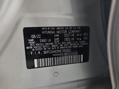 2022 Hyundai Accent SE