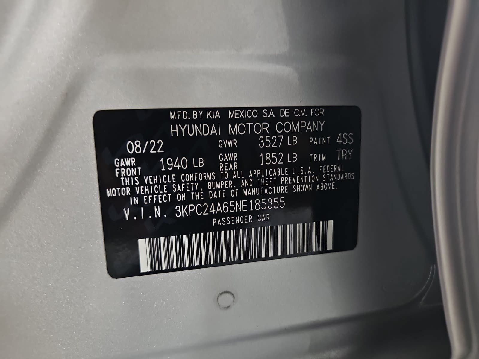 2022 Hyundai Accent SE