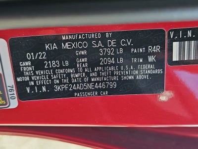 2022 Kia Forte LXS