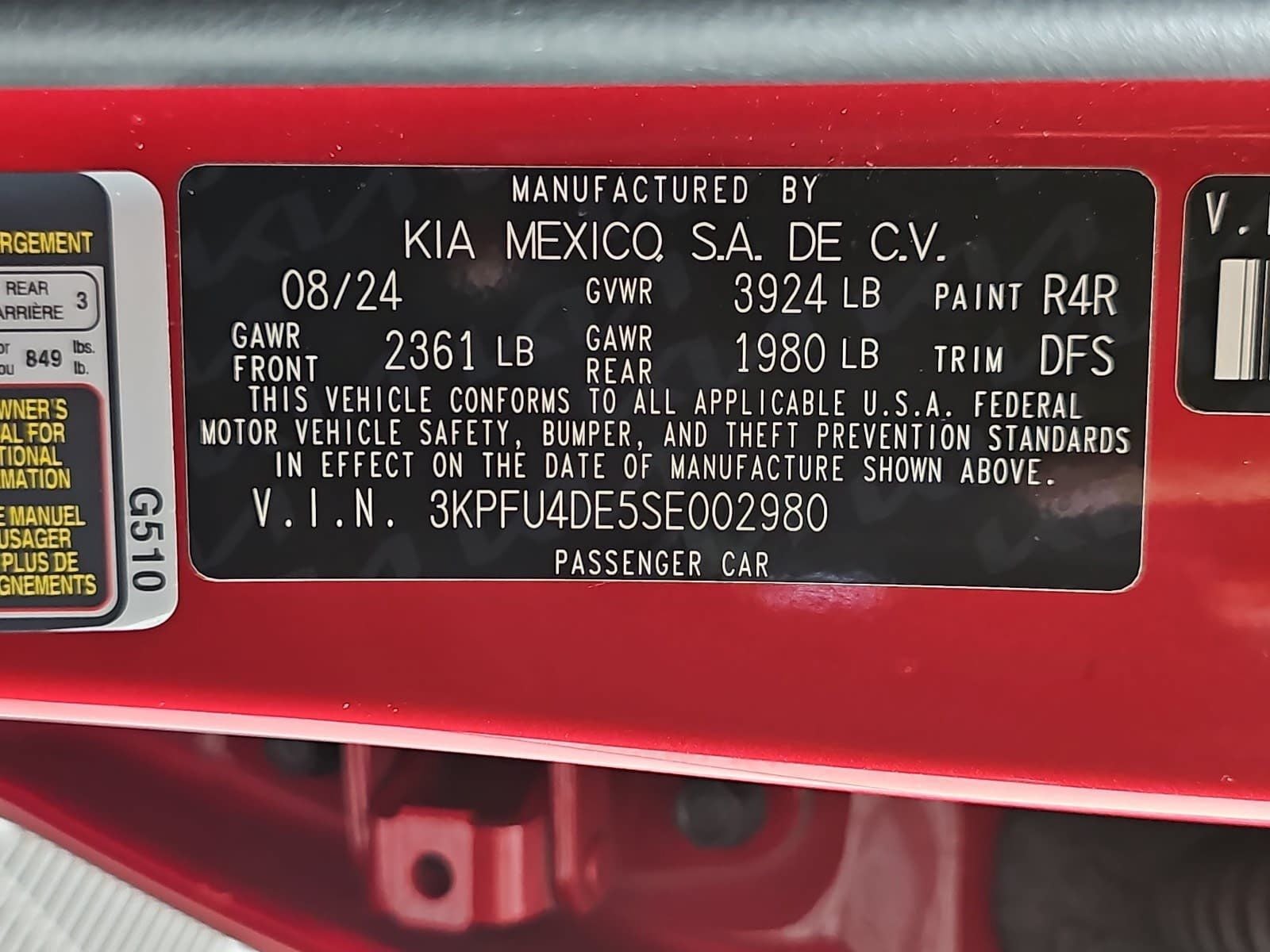 2025 Kia K4 EX
