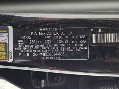 2025 Kia K4 GT-Line