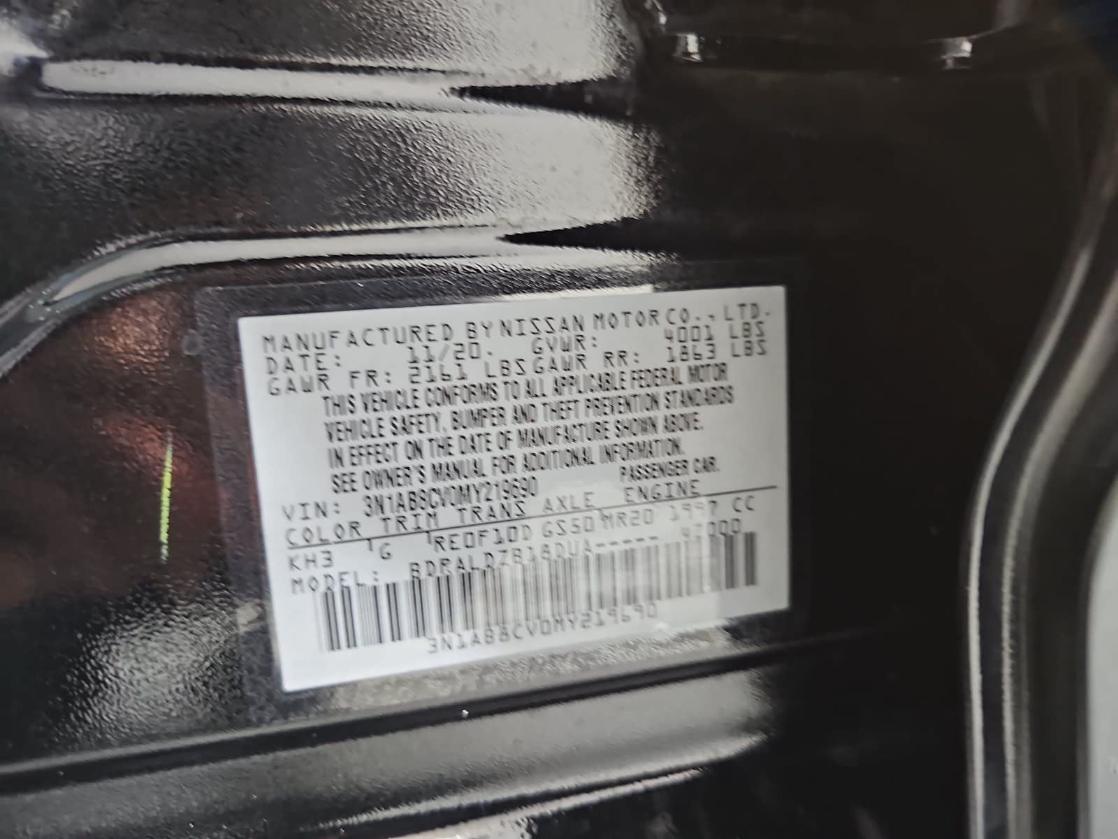 2021 Nissan Sentra SV