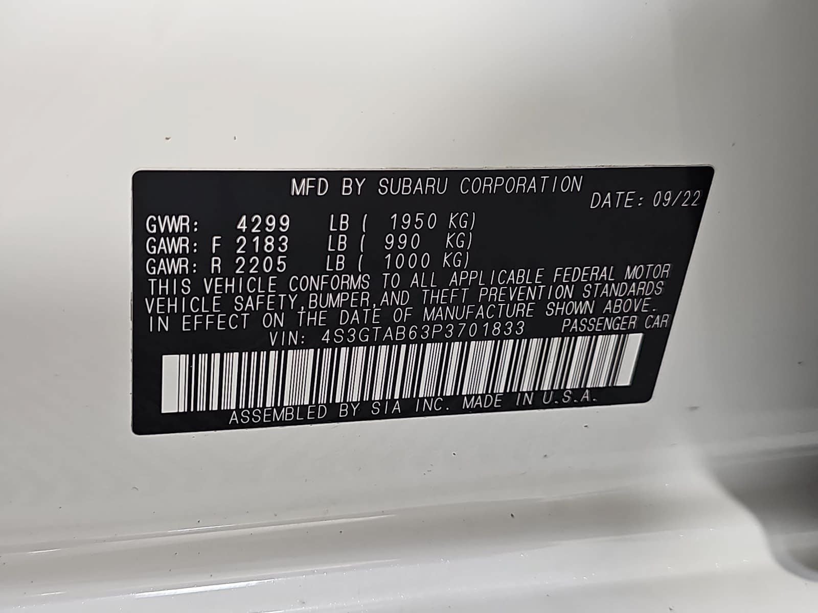 2023 Subaru Impreza Base