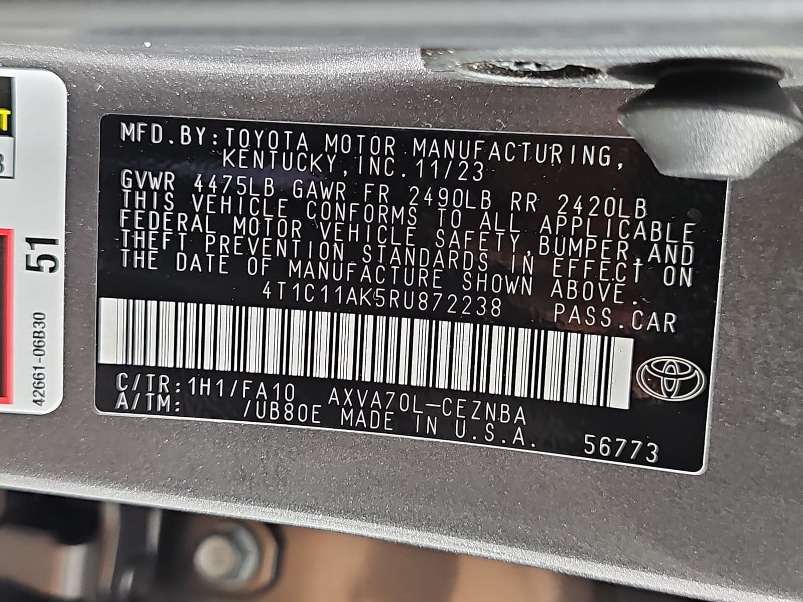 2024 Toyota Camry LE