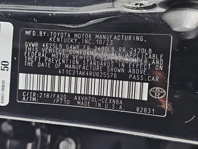 2024 Toyota Camry Hybrid LE