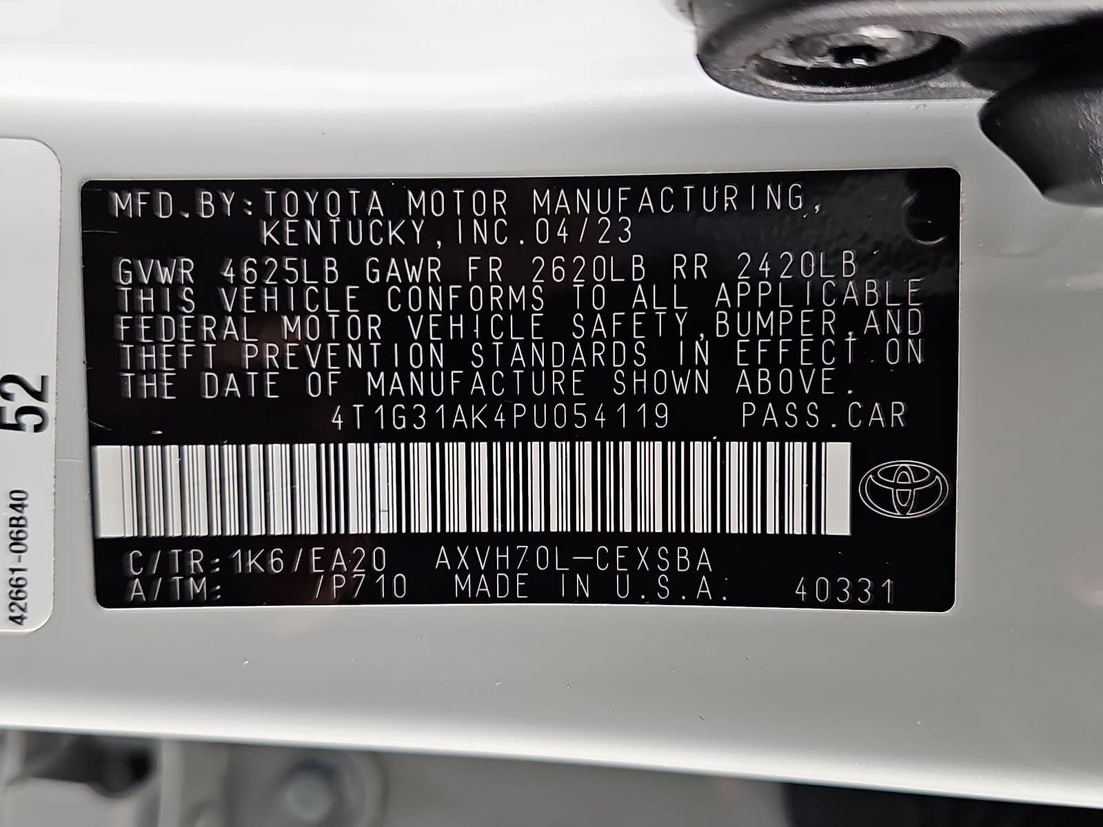 2023 Toyota Camry Hybrid SE