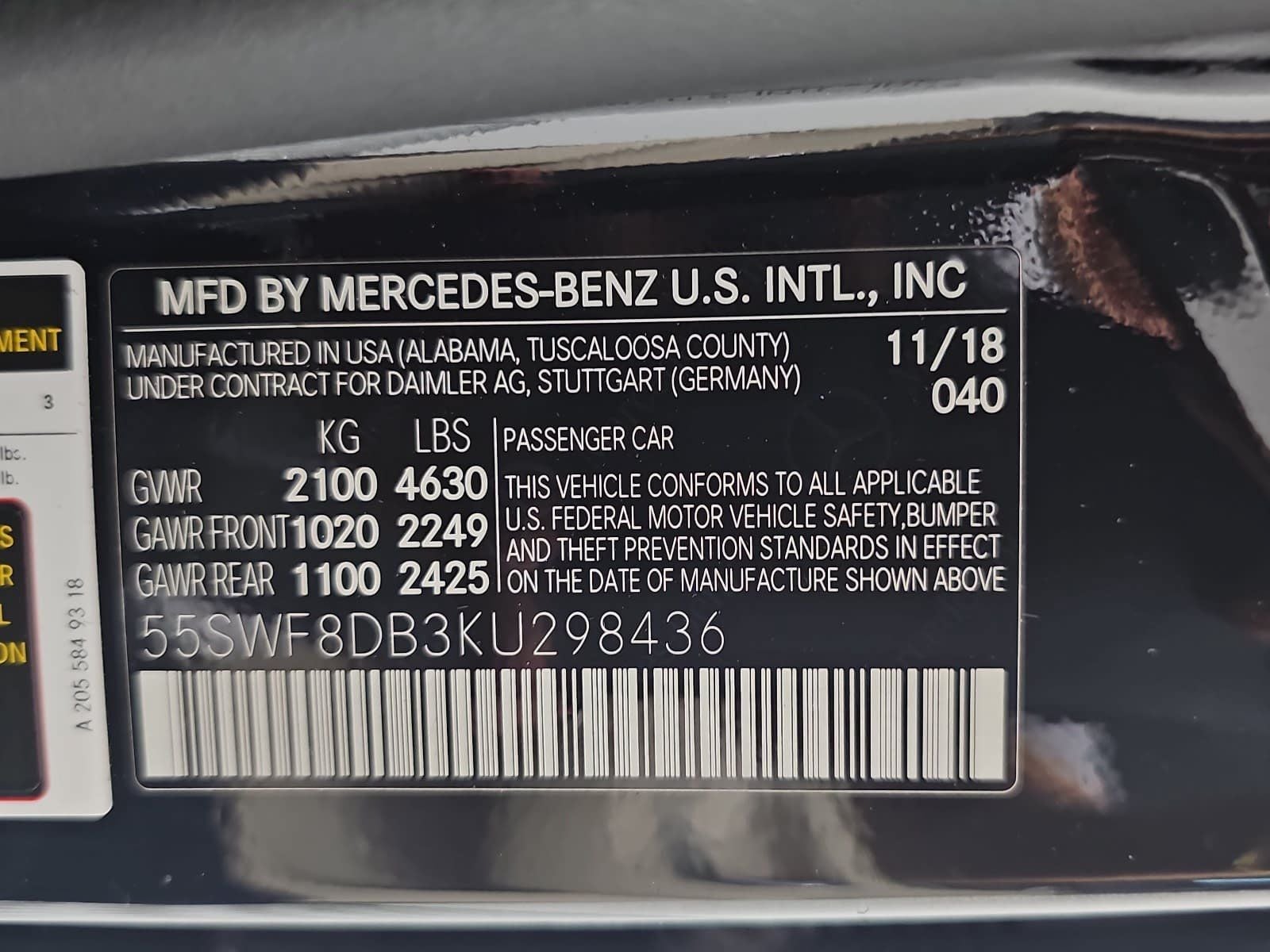 2019 Mercedes-Benz C-Class C 300