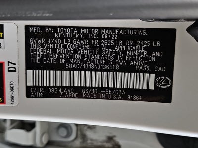 2022 Lexus ES 350