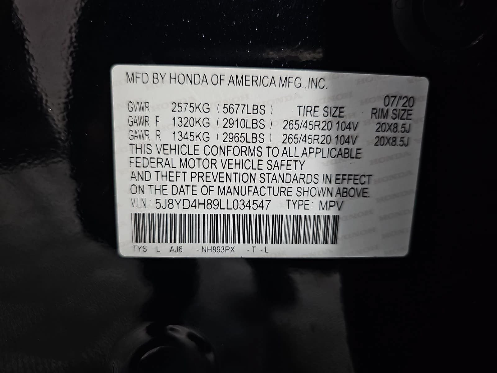 2020 Acura MDX Advance SH-AWD