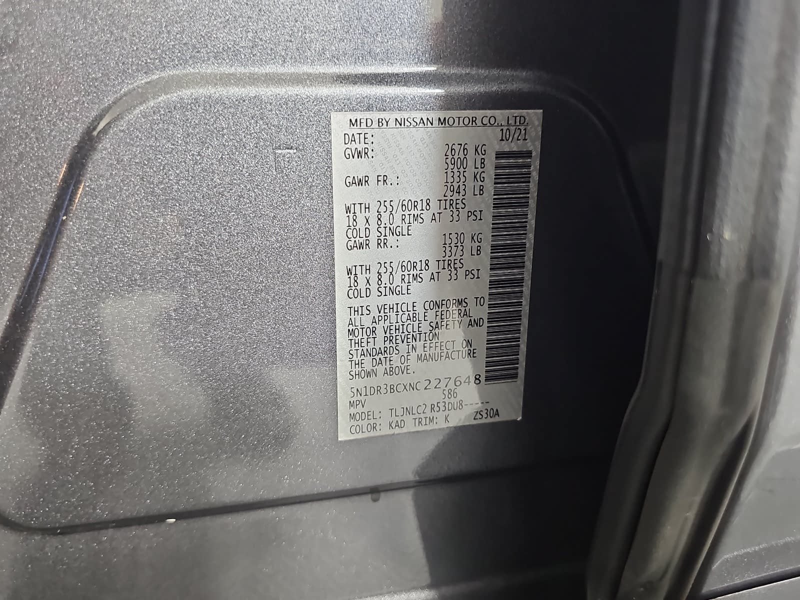 2022 Nissan Pathfinder SV