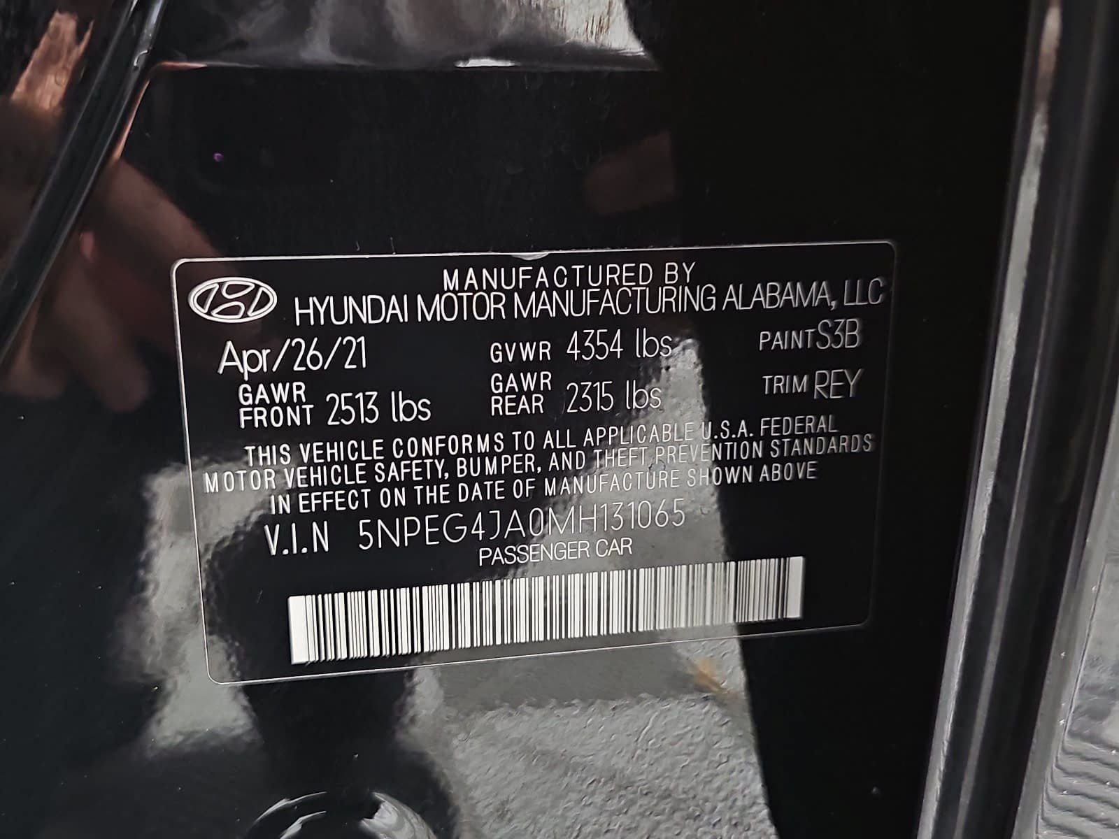 2021 Hyundai Sonata SE