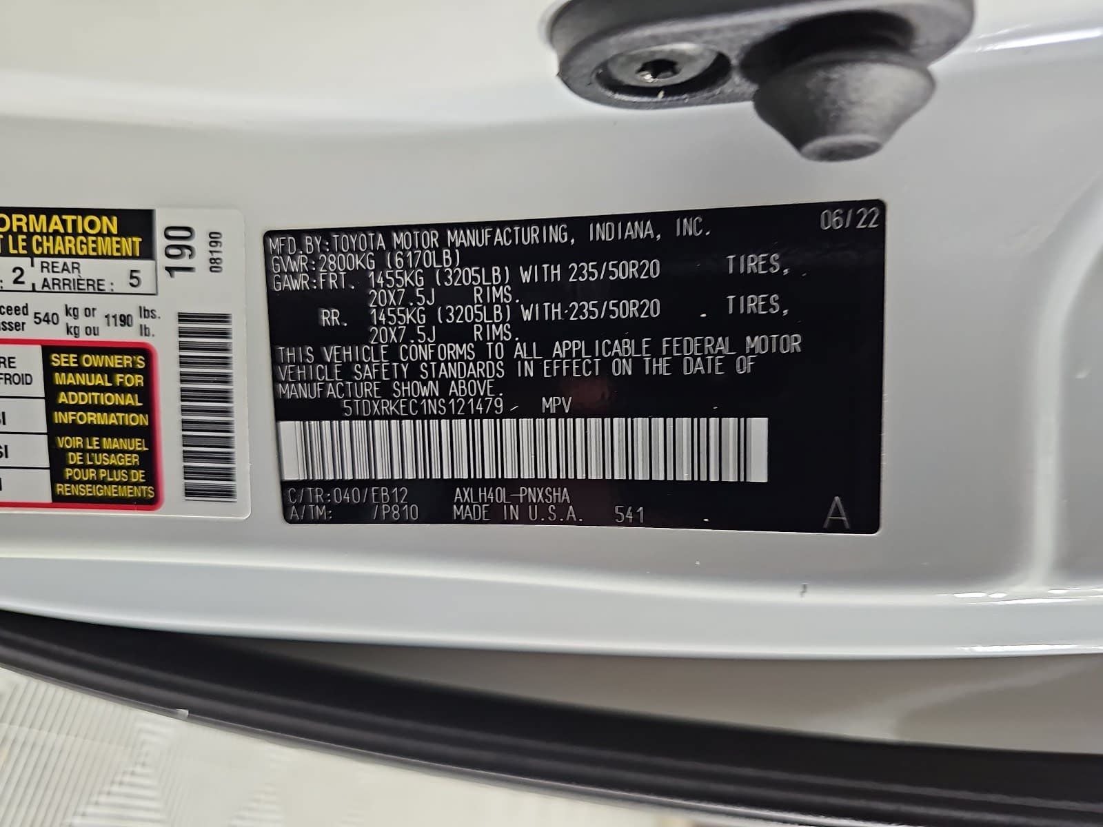 2022 Toyota Sienna XSE 7 Passenger
