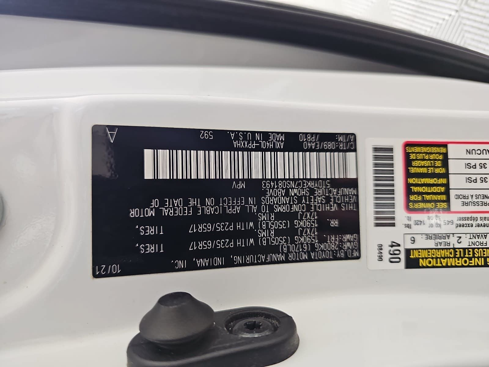 2022 Toyota Sienna XLE 8 Passenger