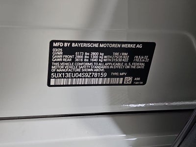 2025 BMW X5 sDrive40i M Sport