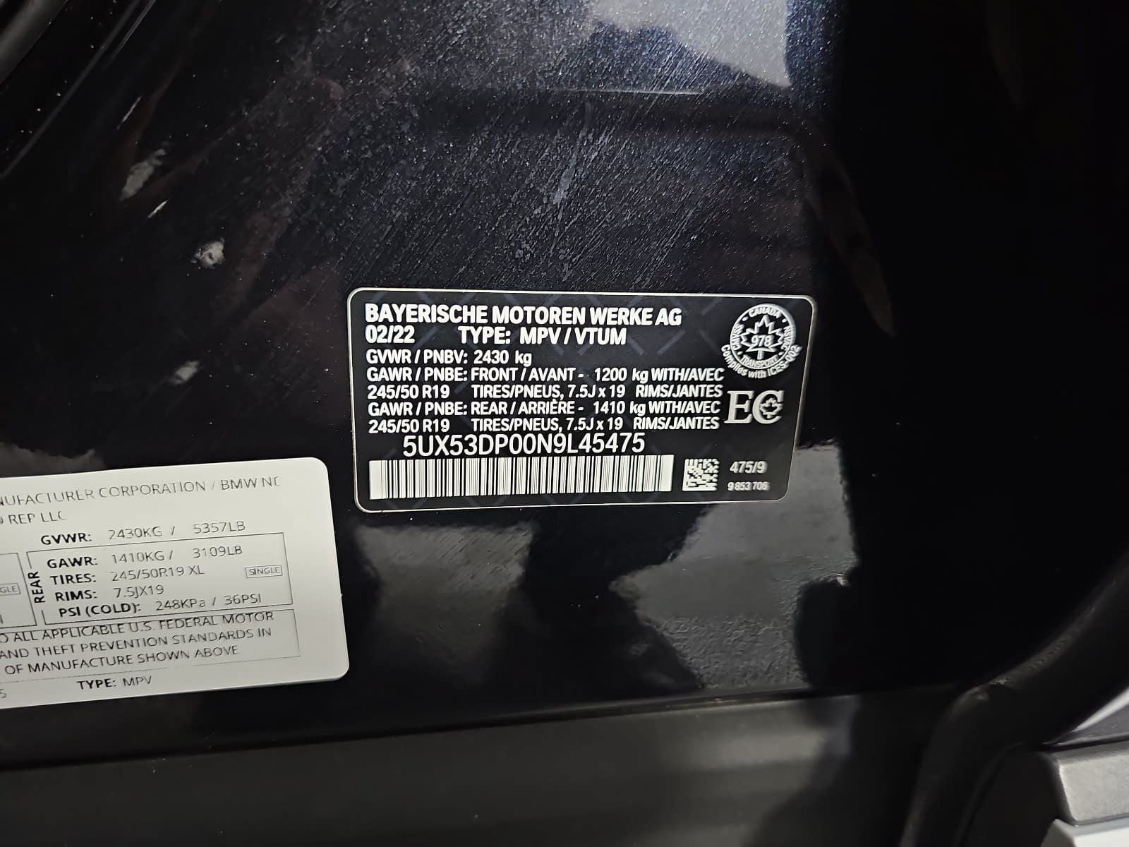 2022 BMW X3 xDrive30i