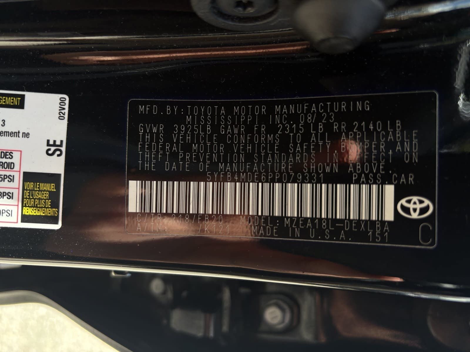 2023 Toyota Corolla LE
