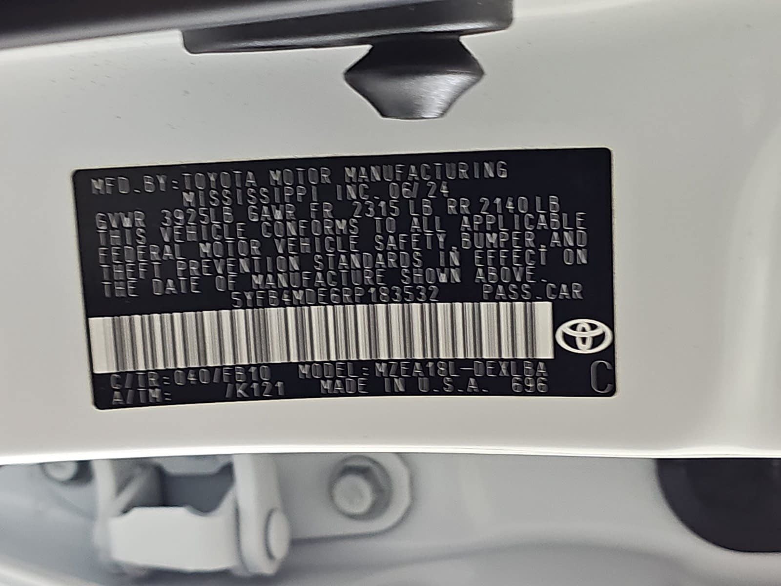 2024 Toyota Corolla LE