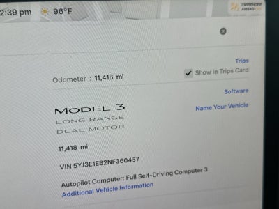 2022 Tesla Model 3 Long Range