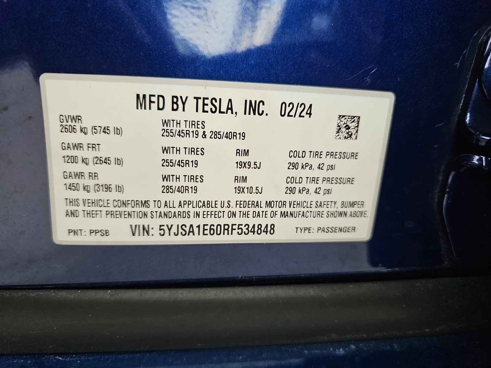 2024 Tesla Model S Plaid