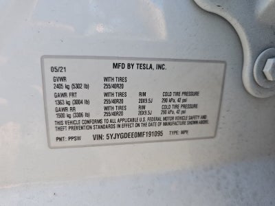 2021 Tesla Model Y Long Range