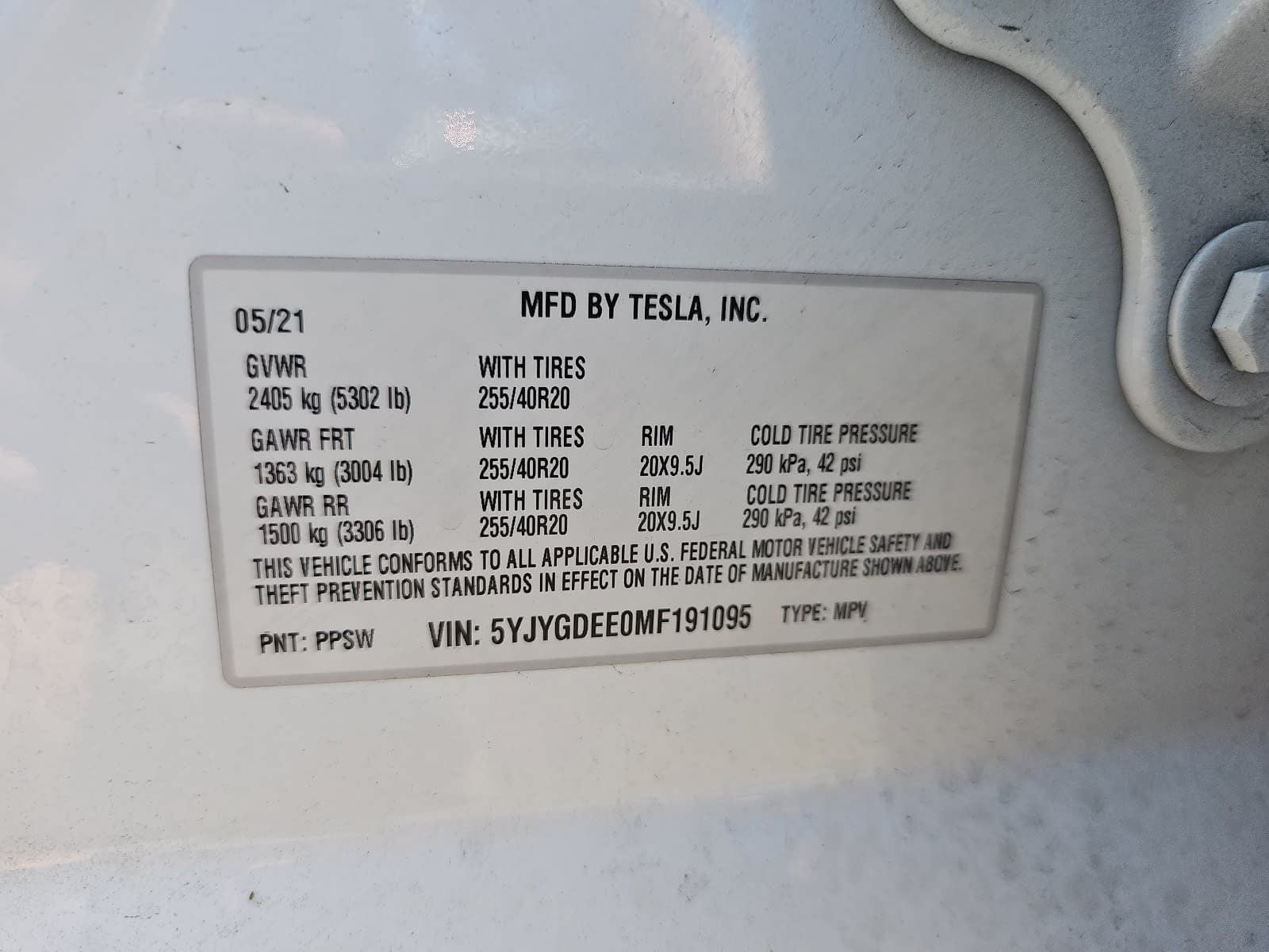 2021 Tesla Model Y Long Range