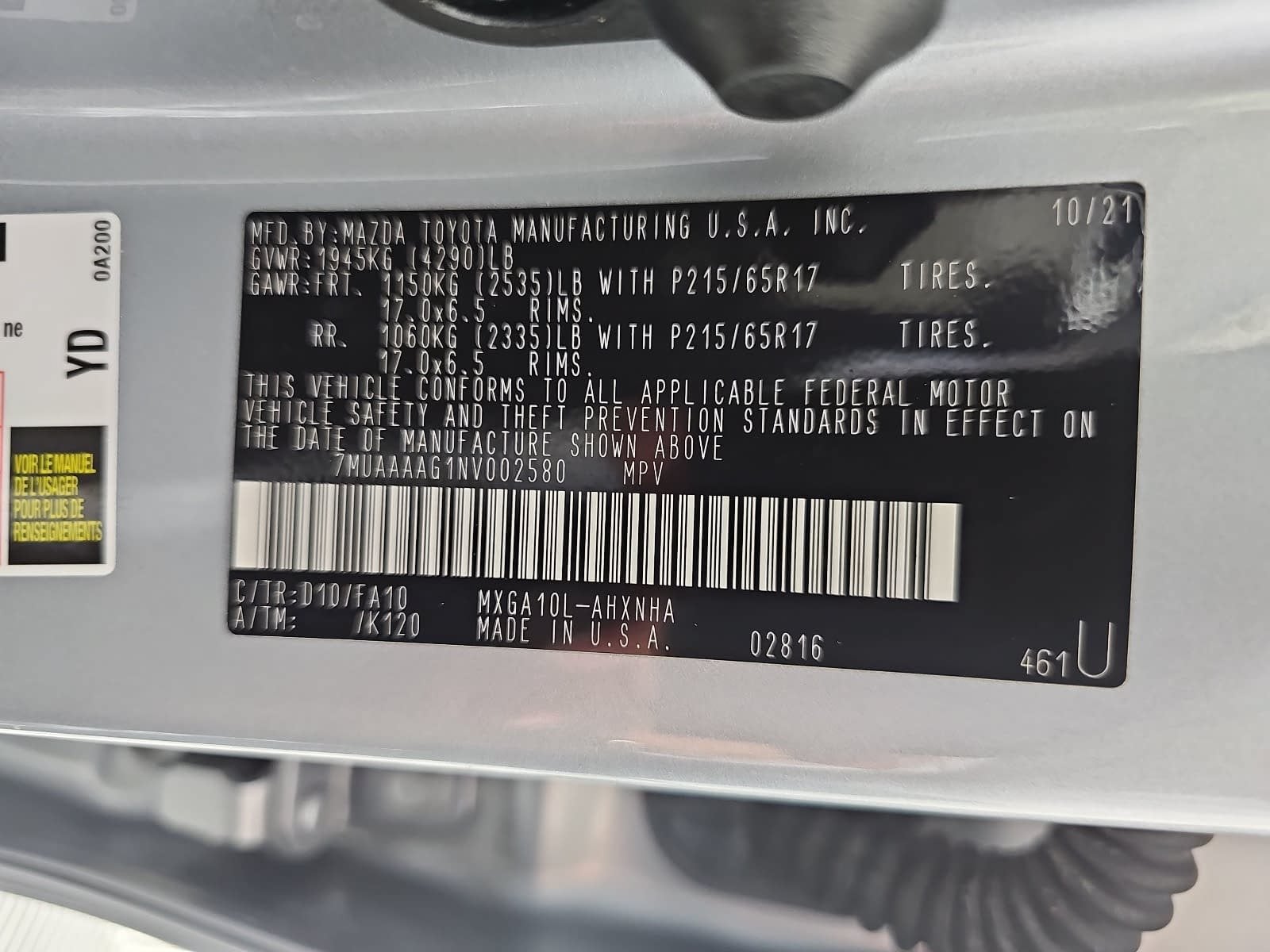 2022 Toyota Corolla Cross L