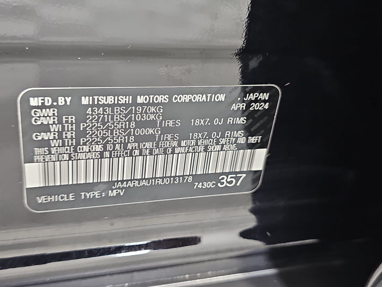 2024 Mitsubishi Outlander Sport 2.0 LE