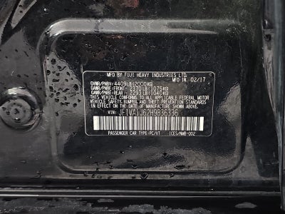 2017 Subaru WRX Limited