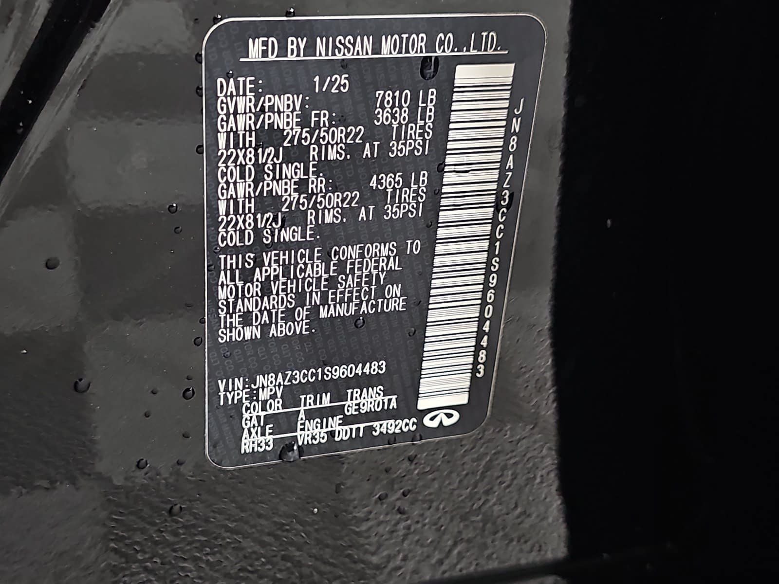 2025 INFINITI QX80 AUTOGRAPH