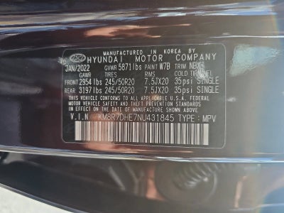 2022 Hyundai Palisade Calligraphy