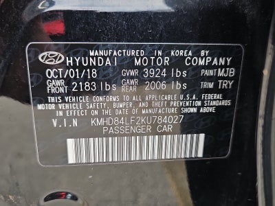 2019 Hyundai Elantra Limited