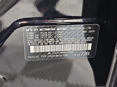 2024 Mitsubishi Mirage ES