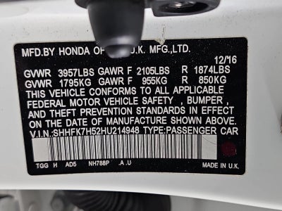 2017 Honda Civic EX